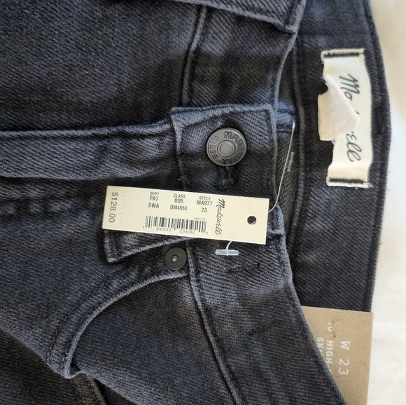 Madewell highrise skinny jeans in starky wash size 23 - Picture 5 of 7